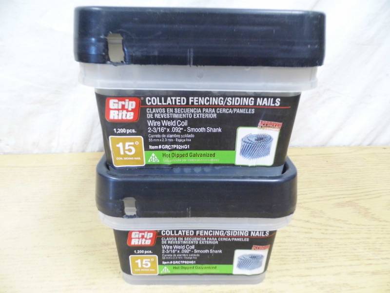 Lot of 2 Grip Tite Collated Fencing Nails
