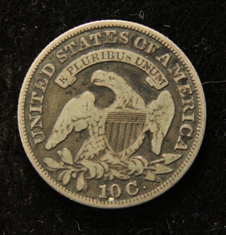 lot 08 image: 1830 US CAPPED BUST SILVER DIME
