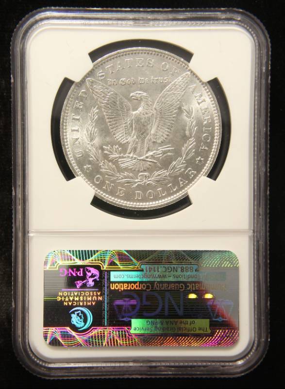 lot 23 image: 1886 MORGAN SILVER DOLLAR MS63 NGC