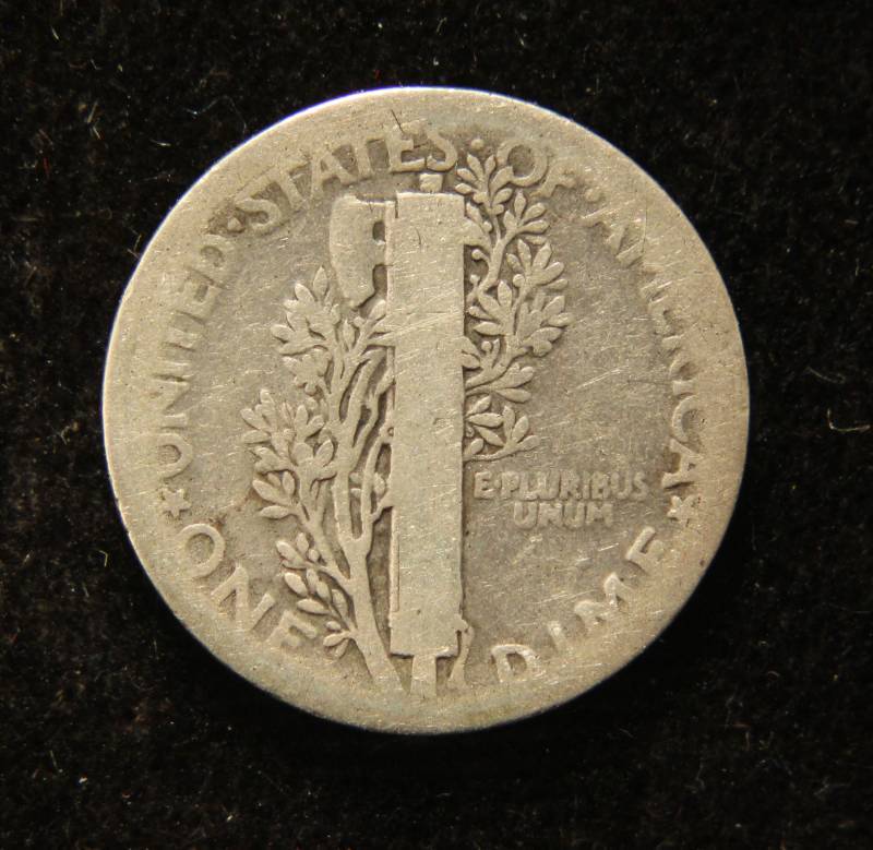 lot 41 image: 1921 MERCURY SILVER DIME BETTER DATE COIN
