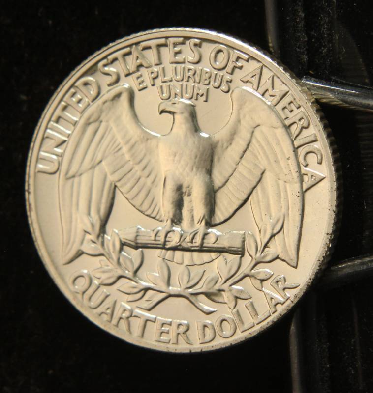 lot 64 image: 1959 PROOF WASHINGTON SILVER QUARTER