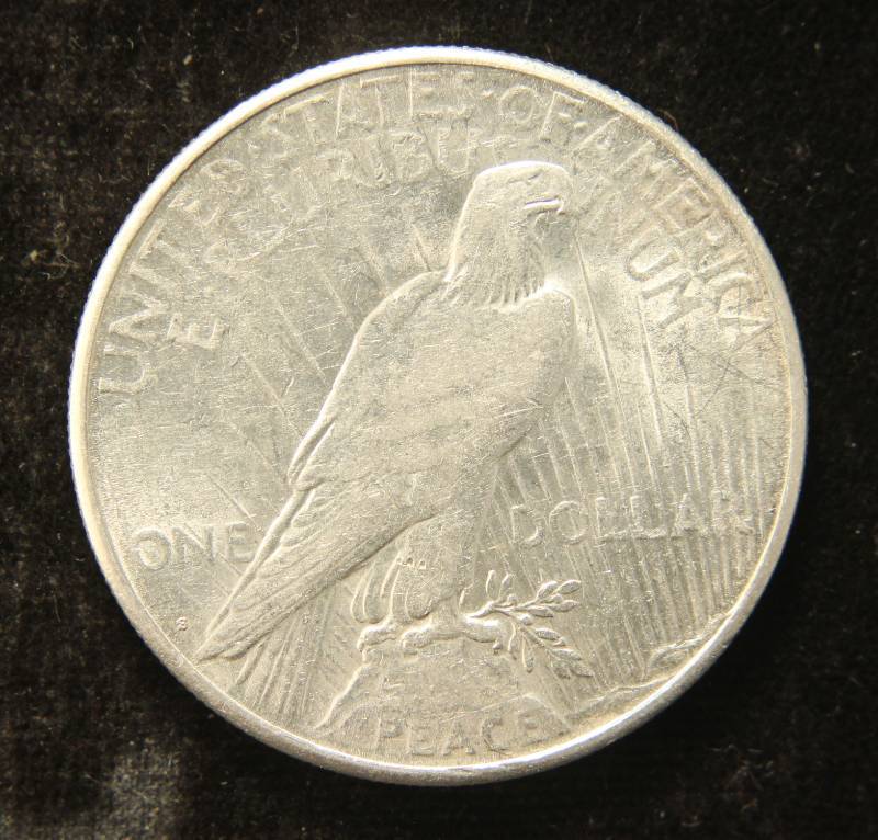 lot 66 image: 1923-S PEACE SILVER DOLLAR