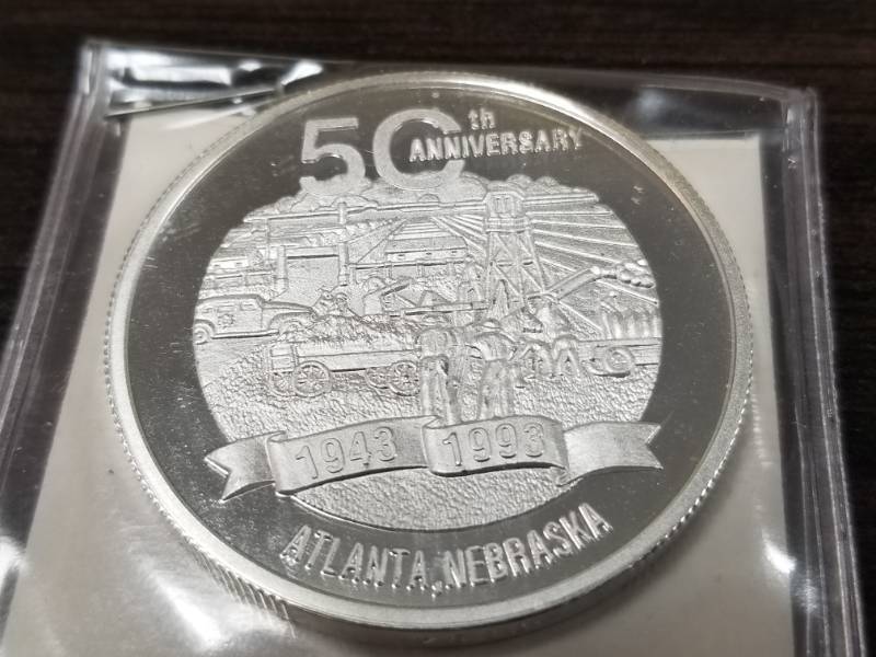 GROUP OF 3 SILVER 1 OZ .999 FINE SILVER WWII POW CAMP ATLANTA COMMEMORATIVE ROUNDS