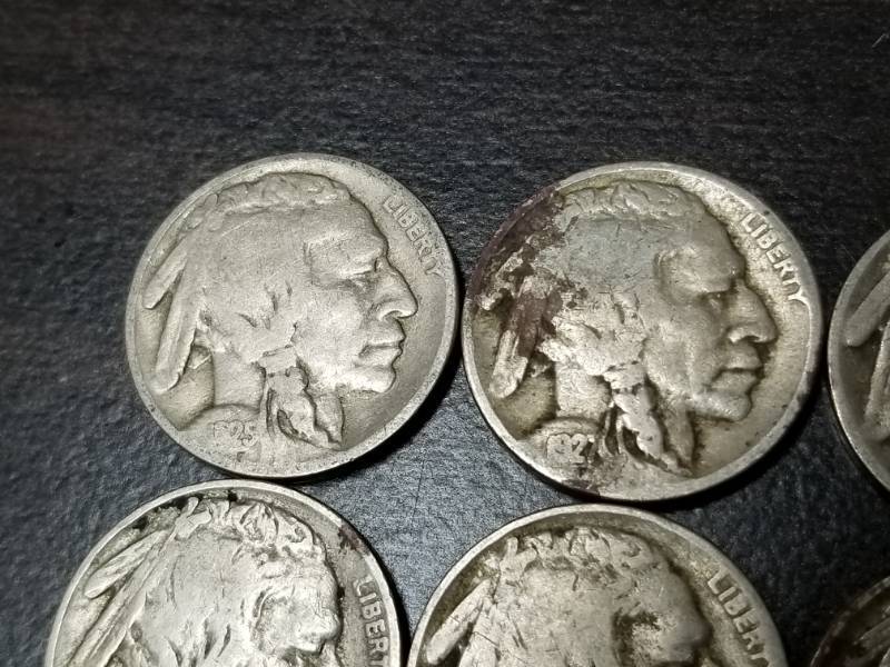 GROUP OF 17 US BUFFALO NICKELS AS PICTURED