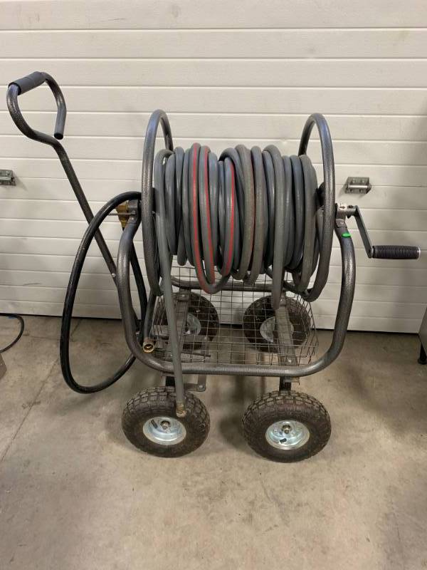 Hose Reel on Portable Trailer