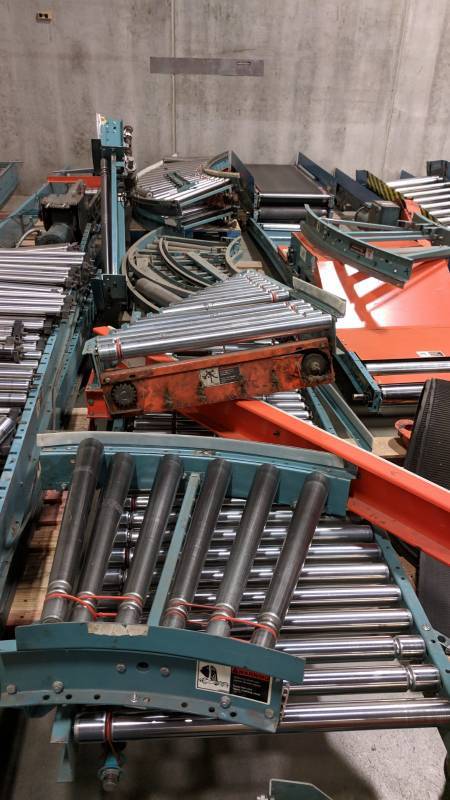 18 Shaft Driven Conveyor plus Elbows and Legs