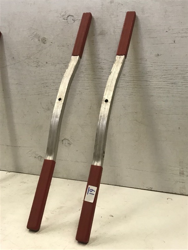 lot 61 image: (2) Snowmobile Trailer Securement Bars