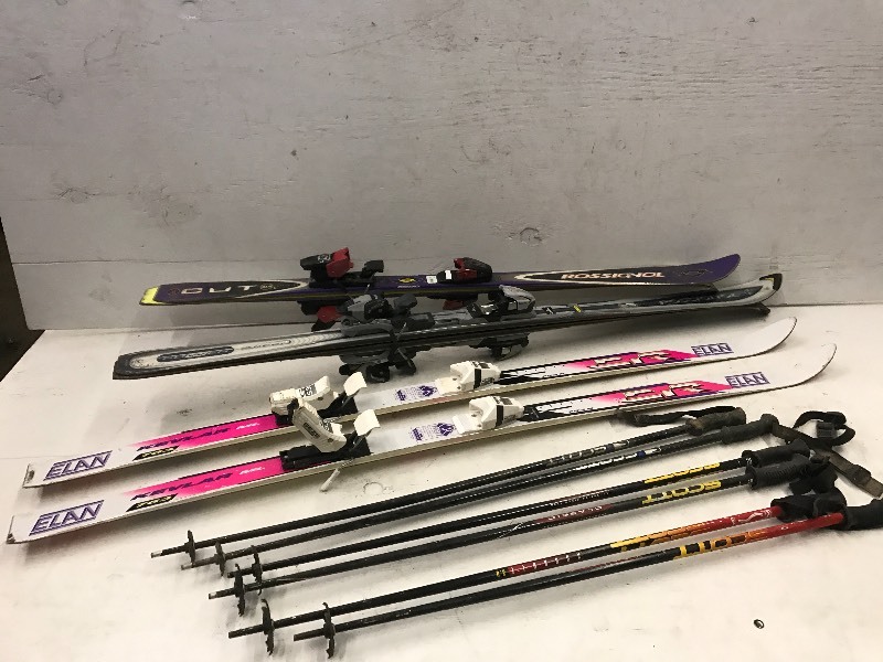 lot 66 image: Assorted Snow Skis & Poles