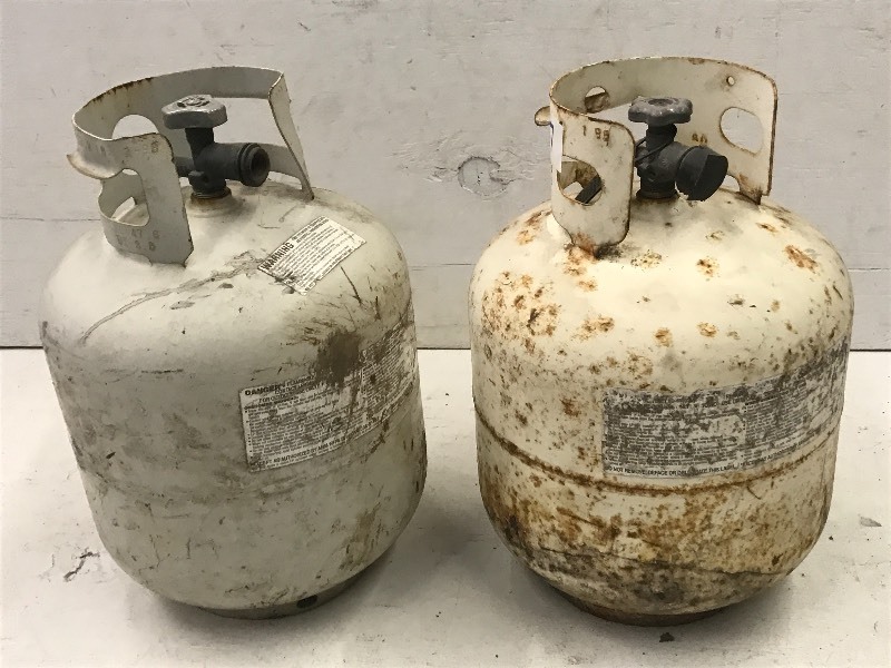 lot 67 image: (2) 20# LP Tanks