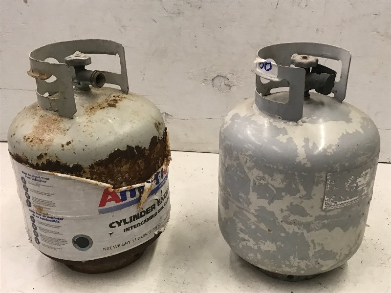 lot 68 image: (2) 20# LP Tanks
