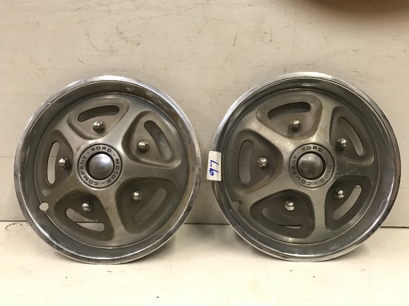lot 97 image: (2) Ford Motor Co. Wheel Covers