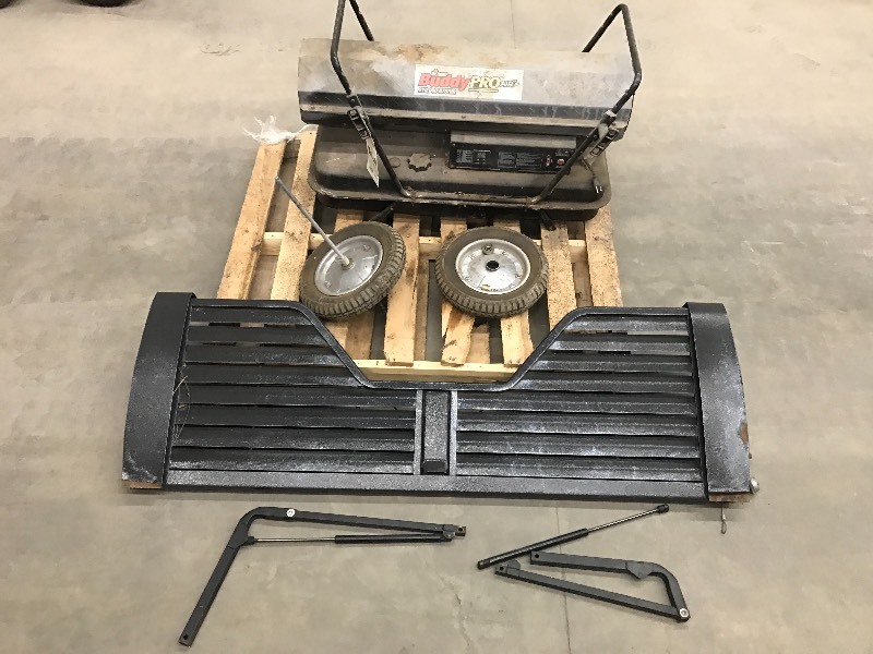 lot 79 image: Truck Air-Flow Tailgate, TopperTonneau Cover Dampeners, Kerosene Heater