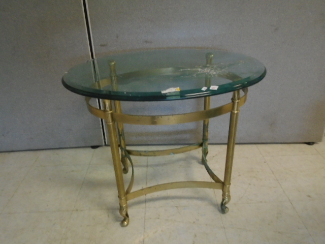 Glass Topped Table