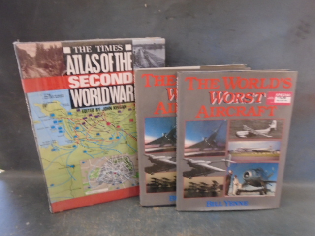 Vintage Books, Atlas of the Second World War and Worlds Worst Aircraft