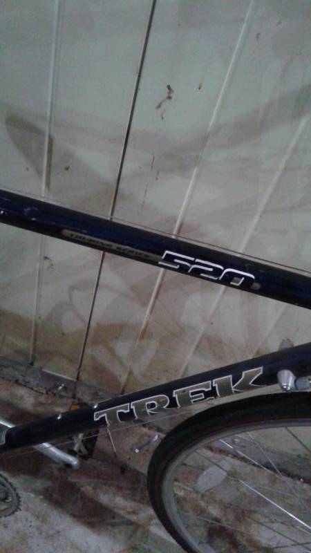 lot 12 image: Trek 520 Touring Series Bicycle, Used, Shows Wear, Needs Maintenance, Front Tire Is Missing Screws