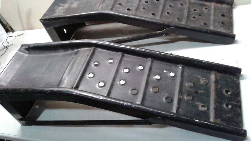lot 35 image: Two Steal Black Car Ramps, Used