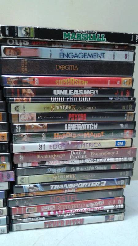 lot 49 image: Around 40 DVD Movies, Used, Most In Good Condition