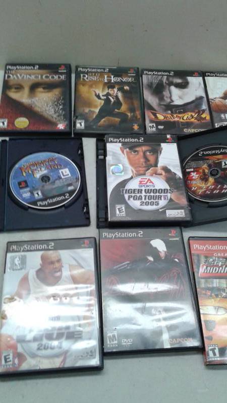 lot 52 image: Lot Of PS2 Video Games, Used, Shows Wear