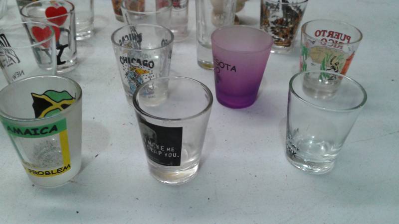 lot 77 image: Shot Glass Collection, Around 50 Glasses