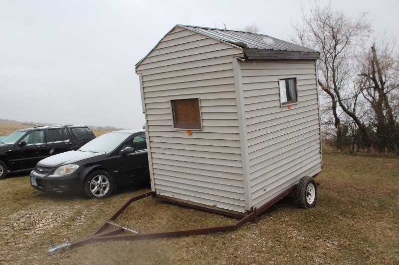 Home Made Drop Down Fish House  Spear House