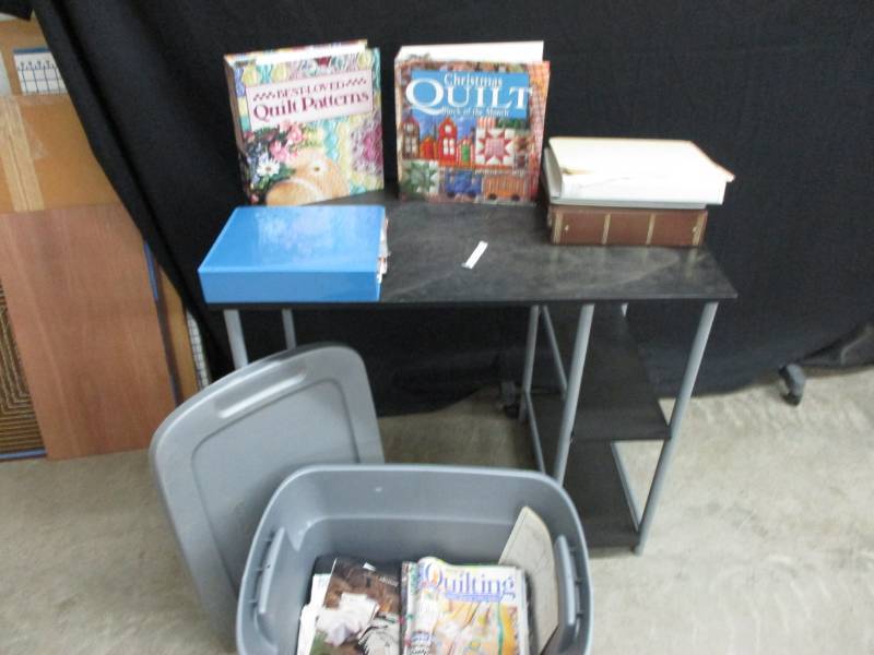 lot 31 image: Tub full of various quilting magazines and ideas