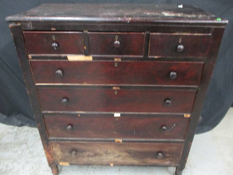 Brown Dresser With Locking Drawers And Key Combined Estates