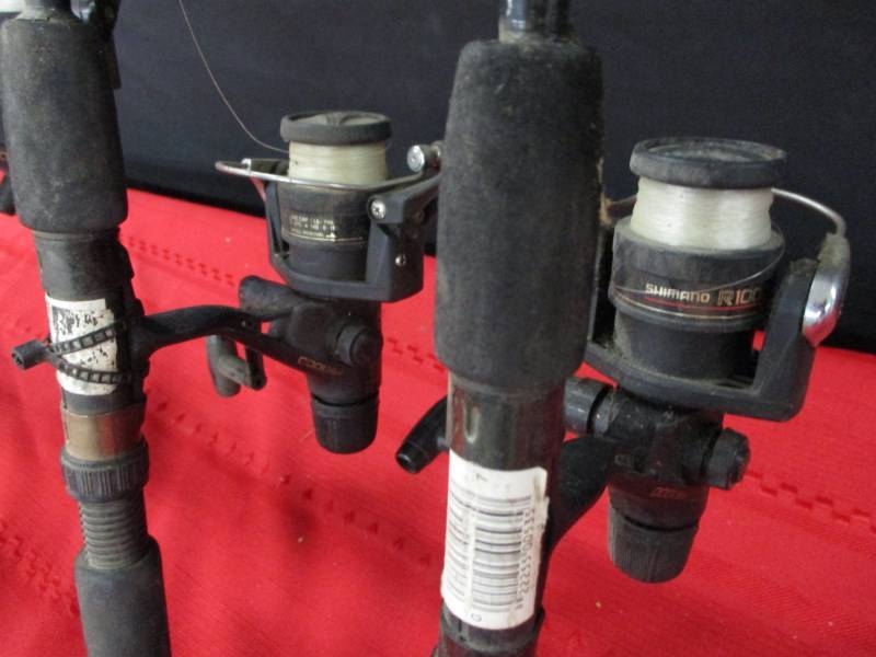 lot 111 image: 6 Shamano rod reel combos