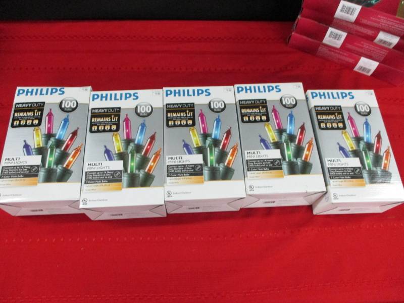 lot 143 image: 5 sets of 100 ct lights Unopened
