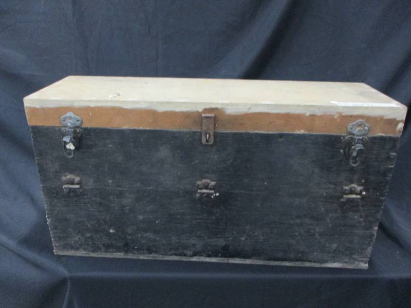 lot 60 image: Unique Antique Wood Box
