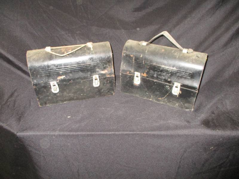 lot 66 image: 2 antique lunch boxes
