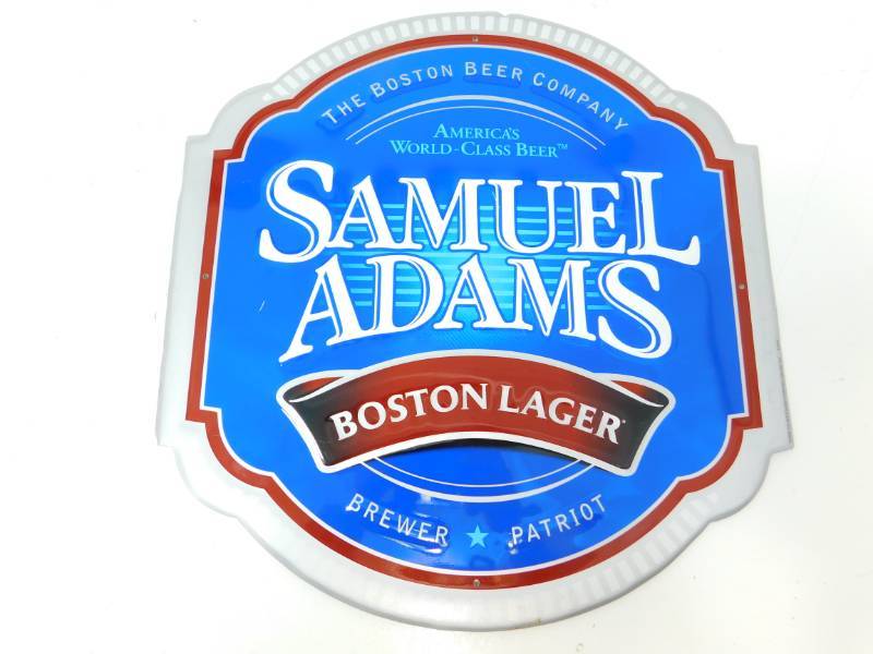lot 6 image: Samuel Adams Boston Lager Beer Metal Sign