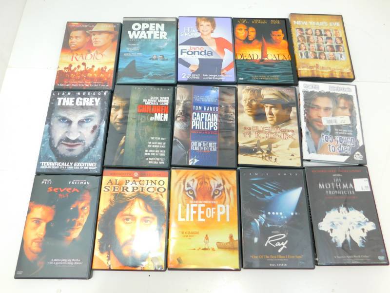 lot 34 image: Fifteen DVDs
