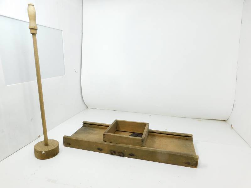 lot 45 image: Antique Cabbage Schredder & Tamper