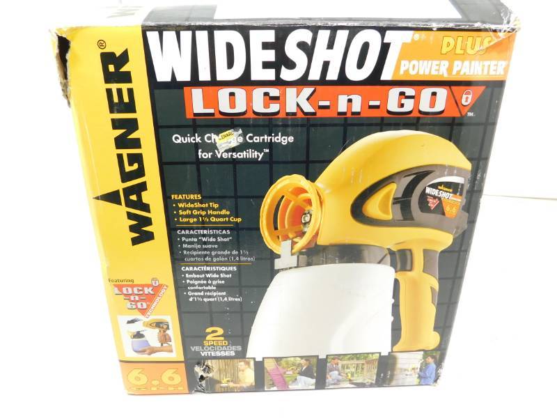 Lot of 2 WAGNER Wideshot LOCK-N-GO Paint Sprayer CARTRIDGE for Power Painter NEW 