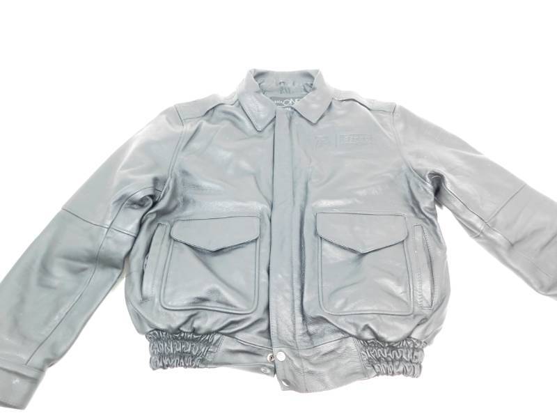 lot 115 image: Black Ultra One Platinum Leather Jacket