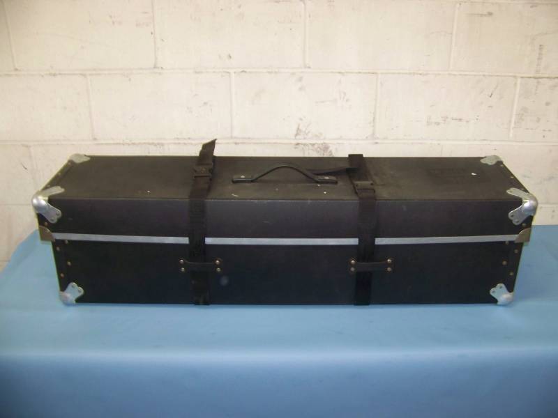 lot 69 image: 10.5 x 14 Rear Projection Screen with Frame and Dress in Hard Sided Travel Case