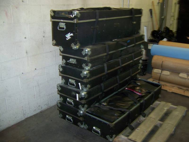 lot 72 image: (6 cases) Miscellaneous Parts of Fast-Fold Frames and Screen