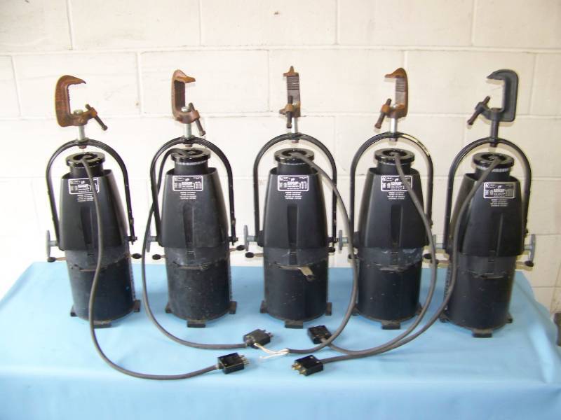 lot 43 image: (5) Strand Century, Axile Lekolite, Stage  Studio  Theater Lights  Spotlights