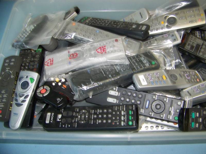 lot 86 image: Miscellaneous bin of Remote Controls