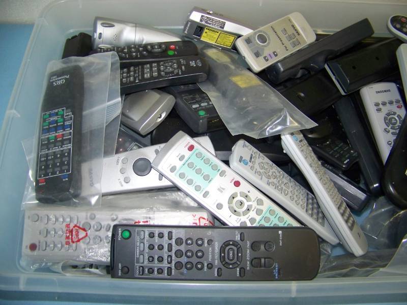 lot 87 image: Miscellaneous bin of Remote Controls
