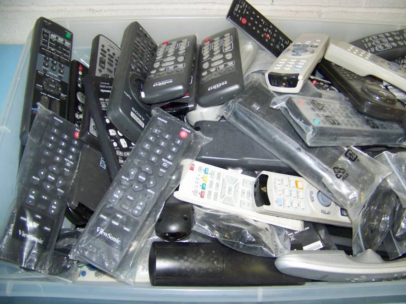 lot 88 image: Miscellaneous bin of Remote Controls