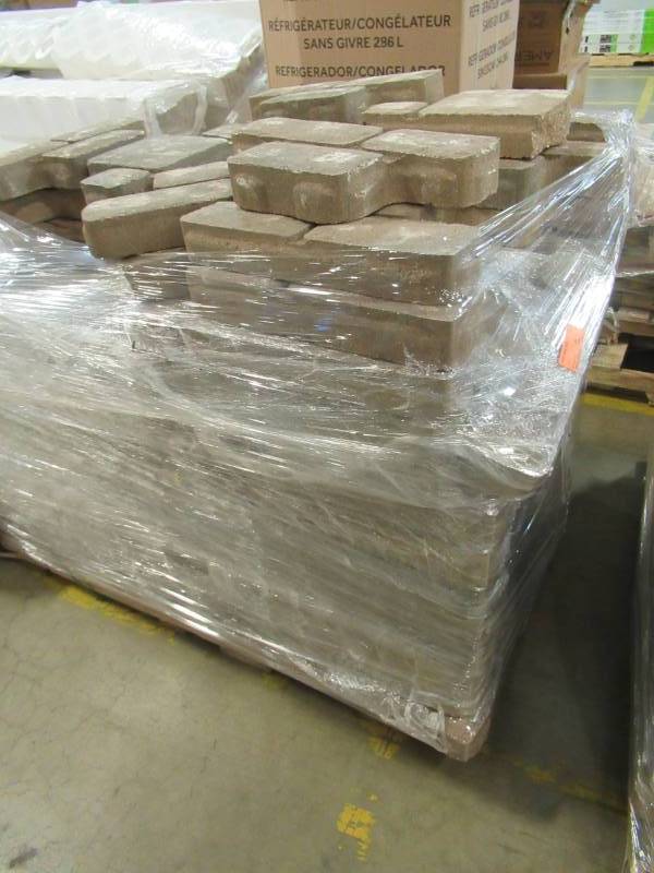 lot 27 image: Pallet of Approximately 120 Pavers, different Shapes and sizes.