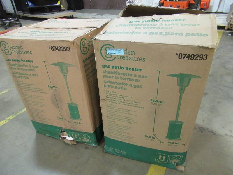 2 Garden Treasures 47 000 Btu Mocha Steel Floorstanding Liquid