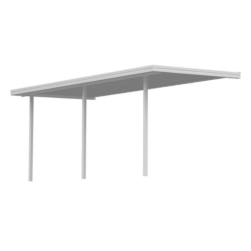 lot 10 image: Americana Building Products 13.33-ft x 7-ft x 8-ft White Metal Patio Cover, Model SM7160WH