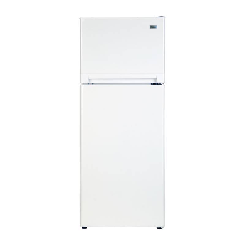 lot 21 image: NEW - Haier 10.1-cu ft Top-Freezer Refrigerator (White) HA10TG31SW