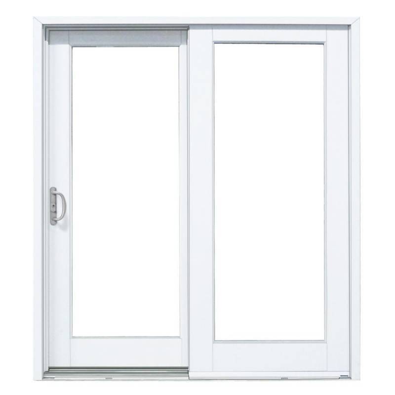 lot 23 image: MP Doors 60 in. x 80 in. Smooth White Left-Hand Composite Sliding Patio Door
