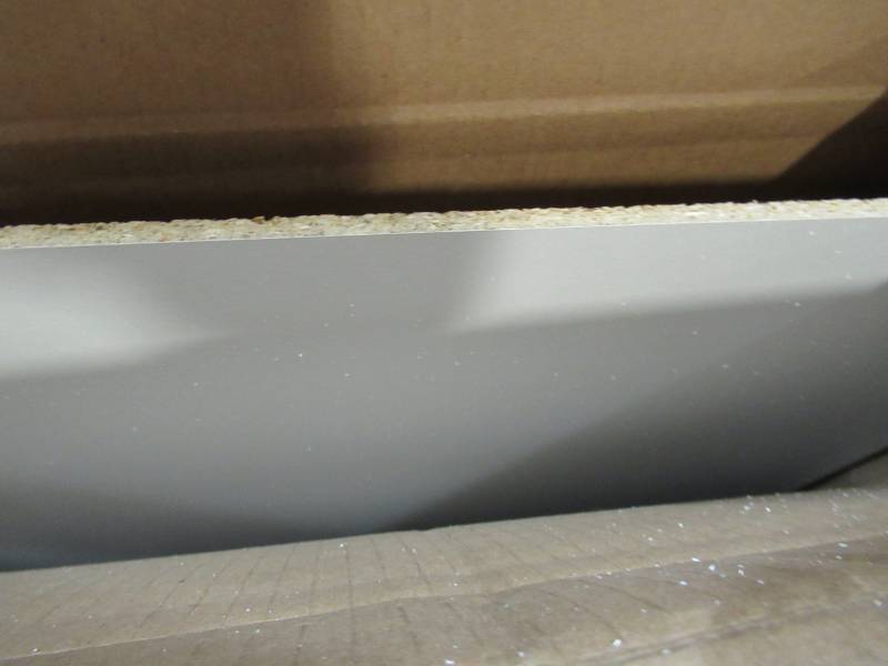 lot 86A image: Right Cabinet Wall with Kick Plate 24 X 34 12 in White.