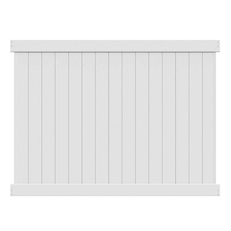 lot 5 image: 7 Panels of Veranda Bryce 6 ft. H x 8 ft. W White Vinyl Un-Assembled Fence Panel