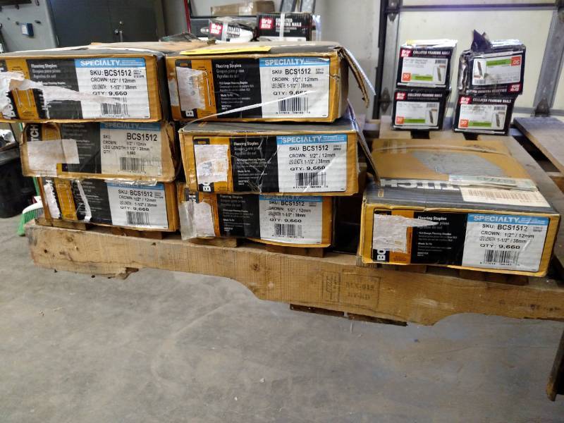 lot 64 image: Approx. (7) Boxes Flooring Staples...