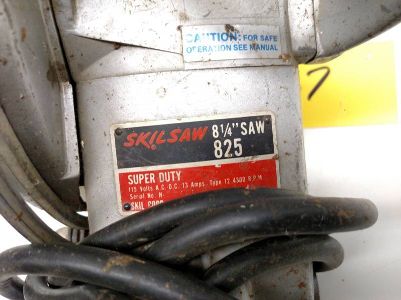 lot 67 image: Skilsaw Model 825 8 14 Worm Gear ...
